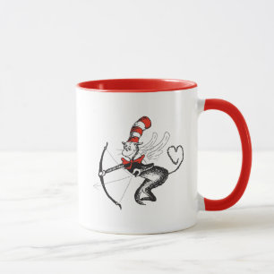 Dr. Seuss Valentine   Cat in the Hat Cupid Mug