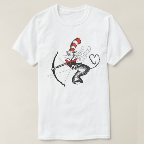 Dr Seuss Valentine  Cat in the Hat Cupid T_Shirt