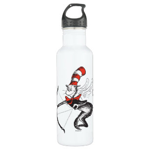 Dr. Seuss Valentine Cat in the Hat Cupid Water Bottle