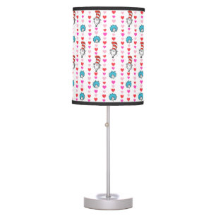 Dr. Seuss Valentine   Cat in the Hat Heart Pattern Table Lamp