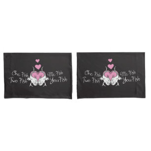Dr. Seuss Valentine   One Fish Two Fish Pillow Case