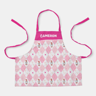 Dr. Seuss Valentine Pink Argyle The Cat in the H Apron