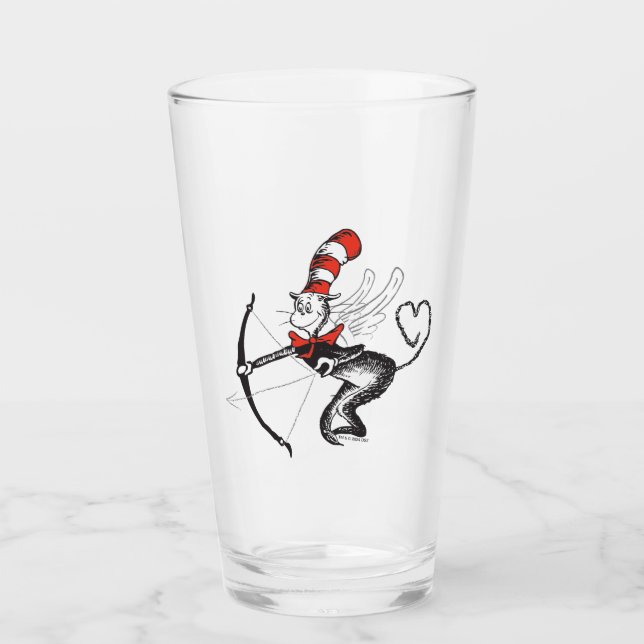 Dr. Seuss Valentine | The Cat in the Hat Cupid Glass (Front)