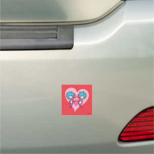 Dr. Seuss Valentine Thing One Thing Two Car Magnet