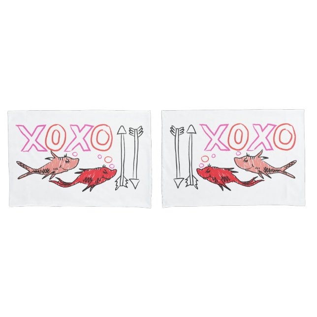 Dr. Seuss Valentine | XOXO Design Pillowcase (Front-Set)