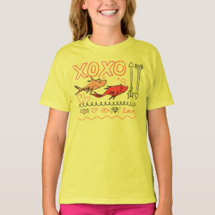 Dr. Seuss Valentine XOXO Design T-Shirt