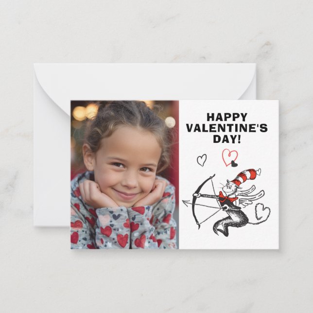 Dr. Seuss Valentine's Day | Be My Valentine Note Card (Front)