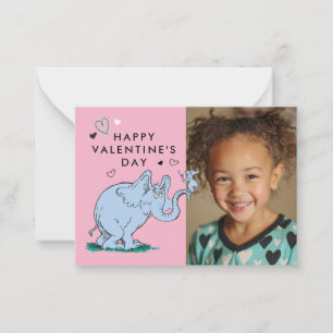 Dr. Seuss Valentine's Day Horton Hears A Who Note Card