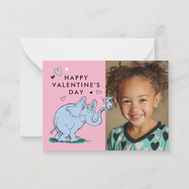 Dr. Seuss Valentine's Day | Horton Hears A Who Note Card (Front)
