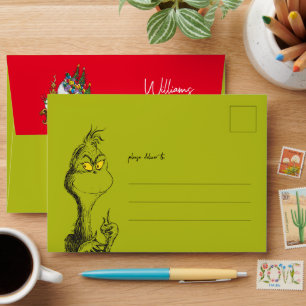 Dr. Seuss Vintage Grinch Envelope
