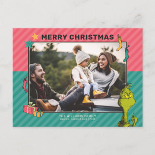 Dr. Seuss   Vintage Grinch Family Photo Holiday