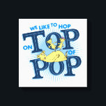 Dr. Seuss | We Like To Hop On Top Of Pop Canvas Print<br><div class="desc">Check out these cute bears hopping on top of Pop from Dr. Seuss!</div>