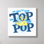 Dr. Seuss | We Like To Hop On Top Of Pop Canvas Print<br><div class="desc">Check out these cute bears hopping on top of Pop from Dr. Seuss!</div>
