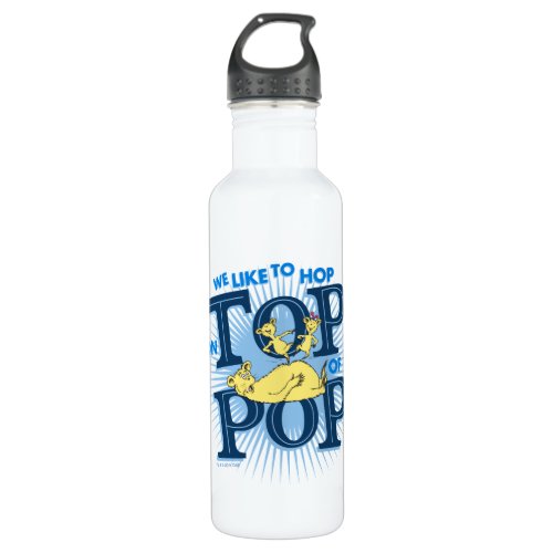 Dr Seuss  We Like To Hop On Top Of Pop Stainless Steel Water Bottle