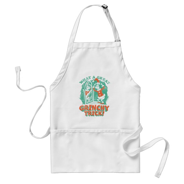 Dr. Seuss | What a Great Grinchy Trick! Adult Apron (Front)