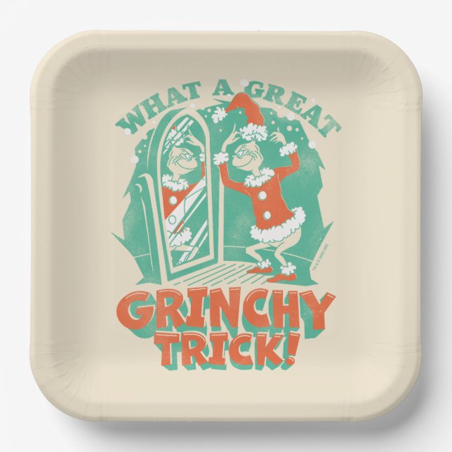 Dr. Seuss | What a Great Grinchy Trick! Paper Plates (Front)
