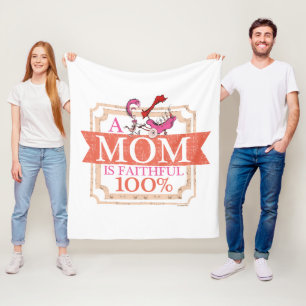 Dr. Seuss Who A Mom Is Faithful 100% Design Fleece Blanket