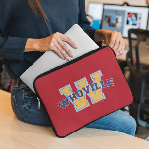 Dr. Seuss   Who-ville Athletic Logo Laptop Sleeve