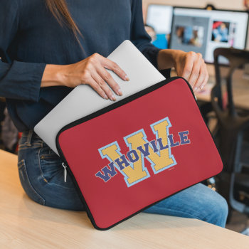Dr. Seuss | Who-ville Athletic Logo Laptop Sleeve by DrSeussShop at Zazzle