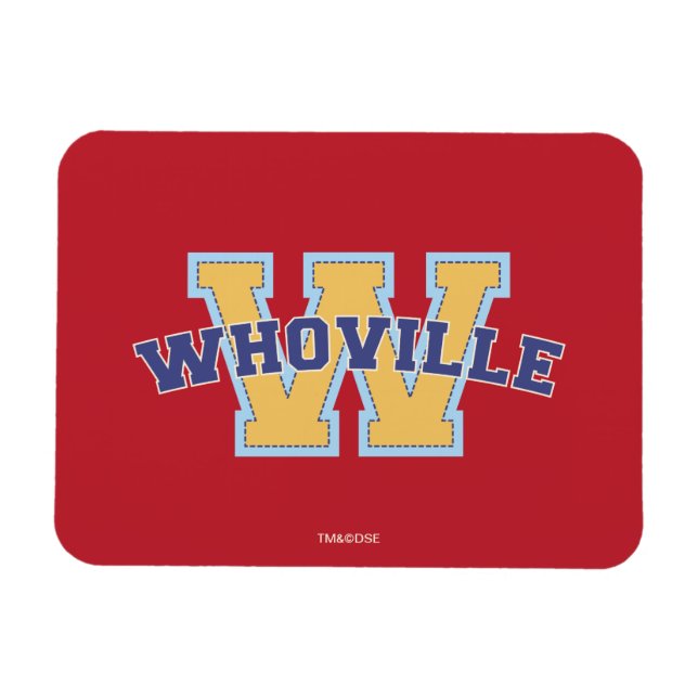 Dr. Seuss | Who-ville Athletic Logo Magnet (Horizontal)