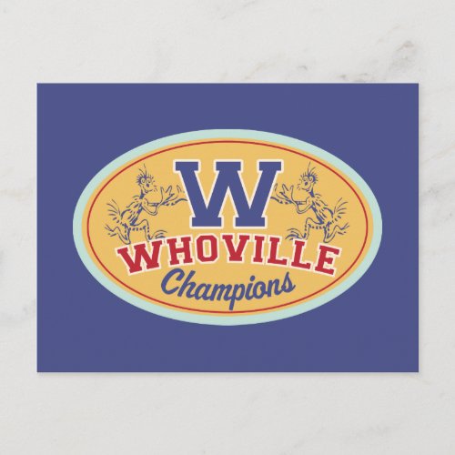 Dr Seuss  Who_ville Champions Postcard