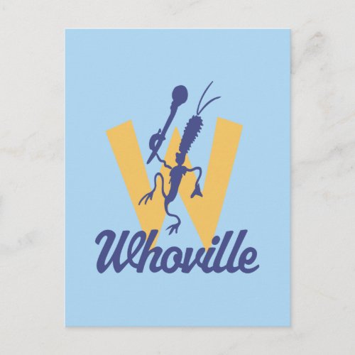 Dr Seuss  Who_ville W Logo Postcard