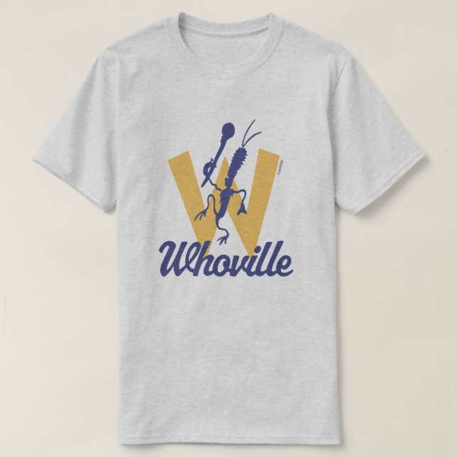 Dr. Seuss | Who-ville W Logo T-Shirt (Design Front)