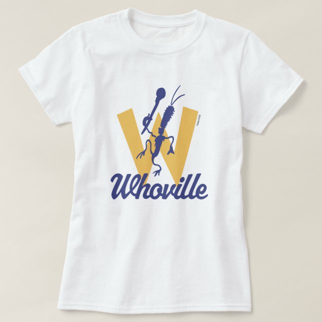 Dr. Seuss | Who-ville W Logo T-Shirt (Design Front)