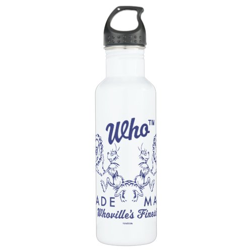 Dr Seuss  Who_villes Finest Logo Stainless Steel Water Bottle