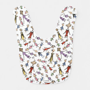 Dr. Seuss Whoville Characters Festive Pattern Baby Bib