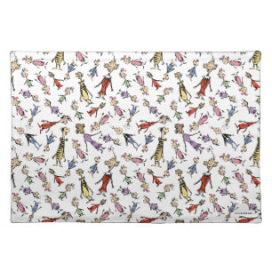 Dr. Seuss Whoville Characters Festive Pattern Cloth Placemat