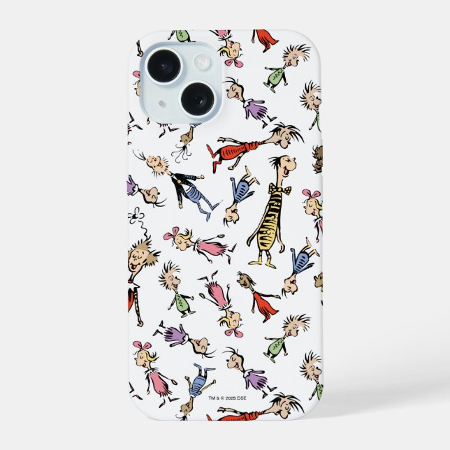 Dr. Seuss Whoville Characters Festive Pattern Iphone Case (Back)
