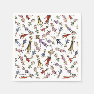 Dr. Seuss Whoville Characters Festive Pattern Napkins