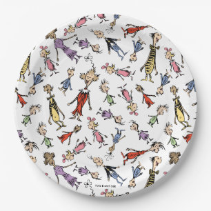 Dr. Seuss Whoville Characters Festive Pattern Paper Plates