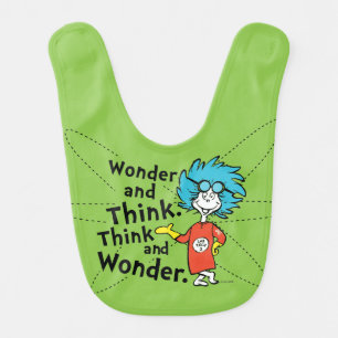 Dr. Seuss Wonder and Think. Think and Wonder. Baby Bib