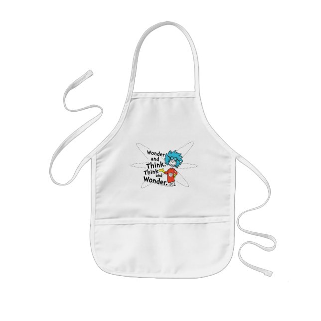 Dr. Seuss | Wonder and Think. Think and Wonder. Kids' Apron (Front)