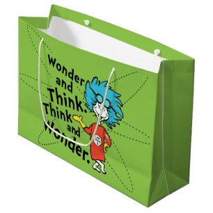 Dr. Seuss Wonder and Think. Think and Wonder. Large Gift Bag