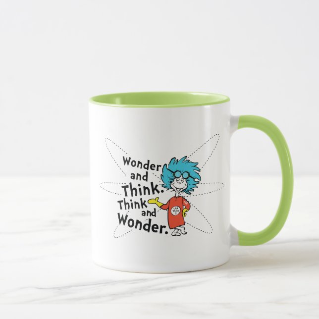 Dr. Seuss | Wonder and Think. Think and Wonder. Mug (Right)
