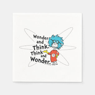 Dr. Seuss Wonder and Think. Think and Wonder. Napkins
