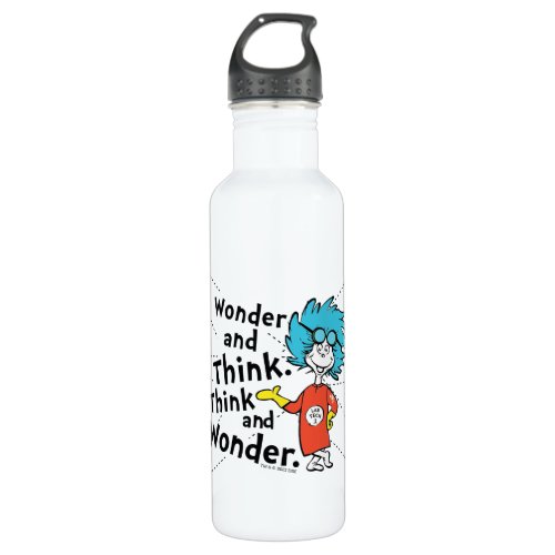 Dr Seuss  Wonder and Think Think and Wonder Stainless Steel Water Bottle