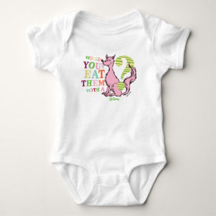 Dr. Seuss   Would You Eat Them With A Fox? 2 Baby Bodysuit
