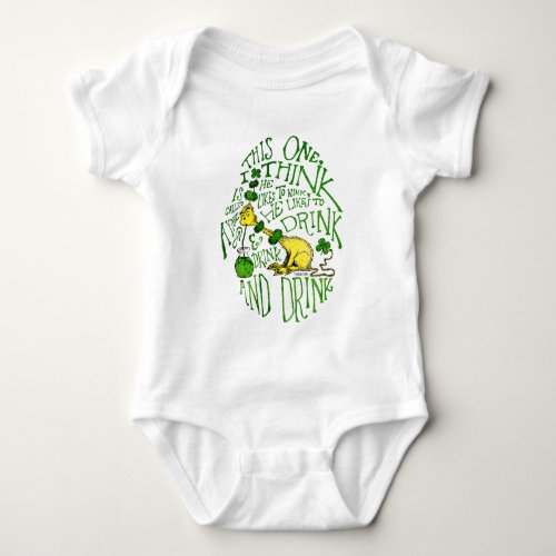 Dr Seuss  Yink _ St Patricks Day Baby Bodysuit