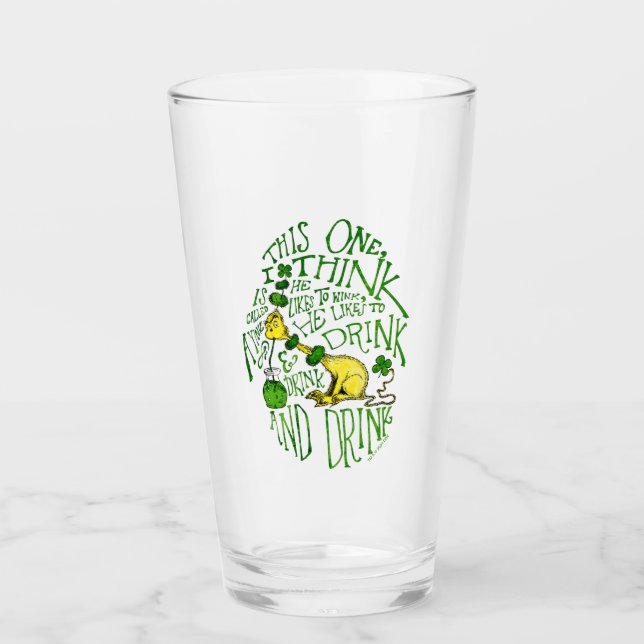 Dr. Seuss | Yink - St. Patrick's Day Glass (Front)