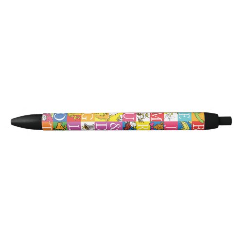 Dr Seusss ABC Colorful Block Letter Pattern Black Ink Pen