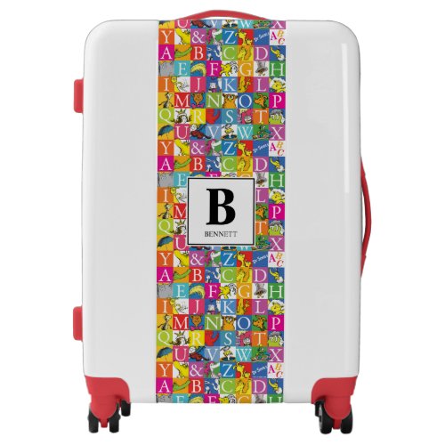 Dr Seusss ABC Colorful Block Letter Pattern Luggage