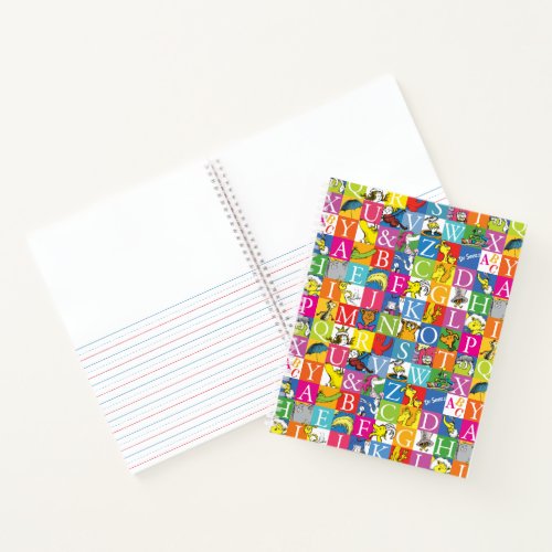 Dr Seusss ABC Colorful Block Letter Pattern Notebook