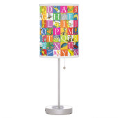 Dr. Seuss's ABC Colorful Block Letter Pattern Table Lamp (Left)