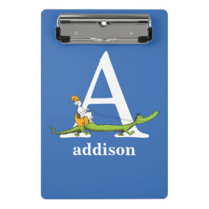 Dr. Seuss's ABC: Letter A - White Add Your Name Mini Clipboard