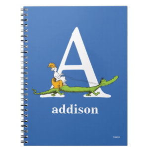 Dr. Seuss's ABC: Letter A - White Add Your Name Notebook