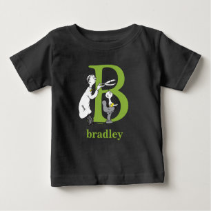 Dr. Seuss's ABC: Letter B - Green   Add Your Name Baby T-Shirt